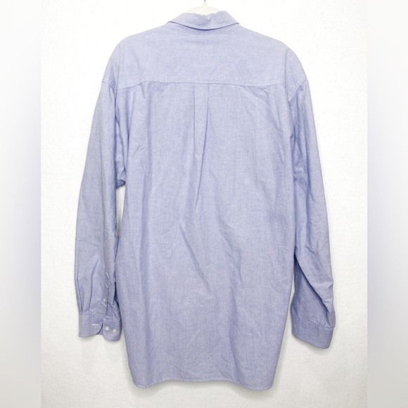 Cinch Blue Heavywight Long Sleeve Button Up Logo Western Cowboy Shirt Size XXL - Picture 2 of 7